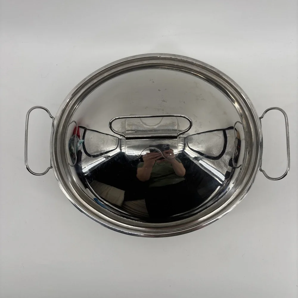 Cuisinart Pennsylvania Dutch Oval‎ Roasting Pan 2 Qt C59-29D Stainless Steel